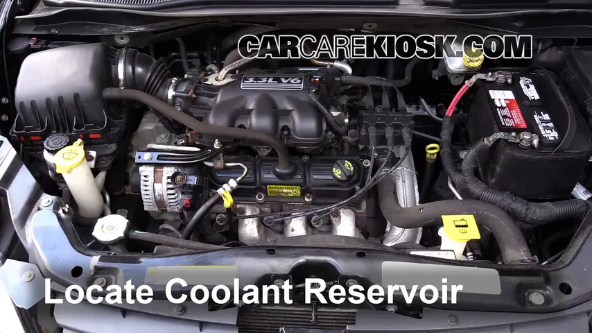 2010 Dodge Grand Caravan SE 3.3L V6 FlexFuel Refrigerante (anticongelante) Cambiar refrigerante